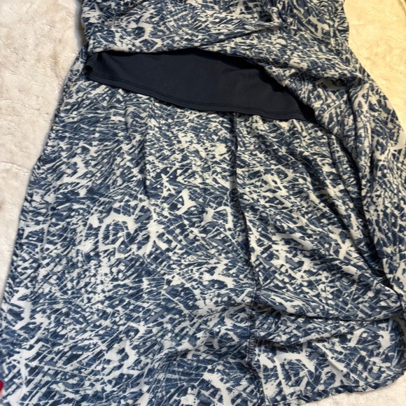 One Clothing Maxi Dress Medium Blue White Patterned Sleeveless Elastic Waist - Picture 10 of 16